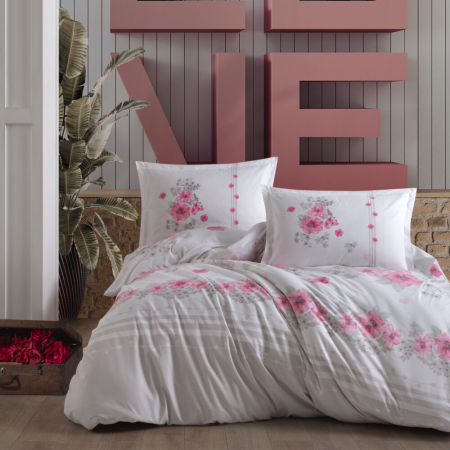 Lenjerii de pat - Lenjerie de pat ranforce clasy king size (lovers)