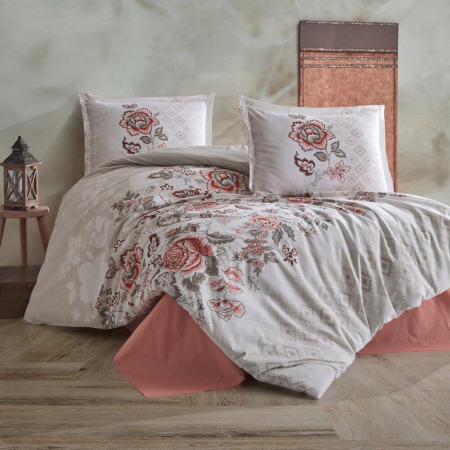 Lenjerii de pat - Lenjerie de pat ranforce clasy king size (minda)