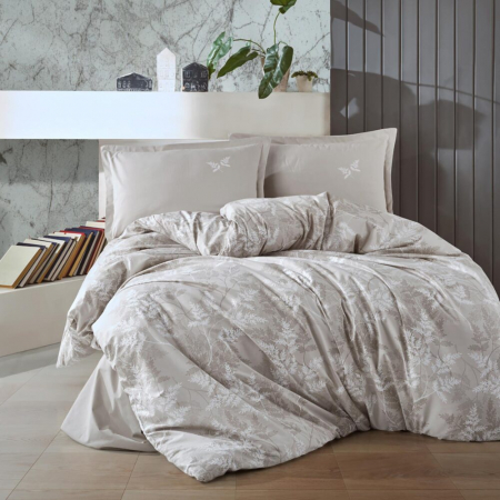 Textile pentru casă - Lenjerie de pat ranforce clasy king size (natur v2)