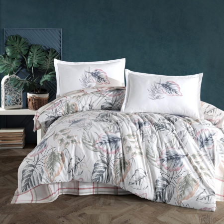 Lenjerii de pat - Lenjerie de pat ranforce clasy king size (nessa)