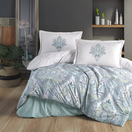 Textile pentru casă - Lenjerie de pat ranforce clasy king size (ruma)