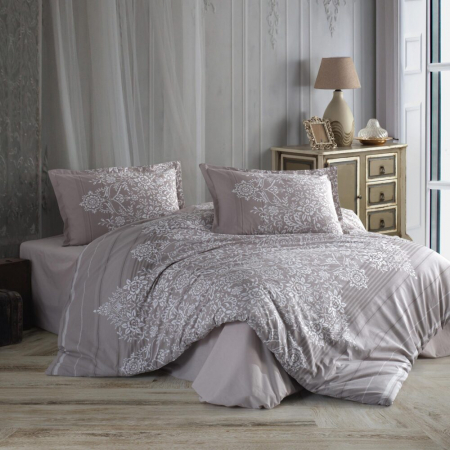 Textile pentru casă - Lenjerie de pat ranforce clasy king size (rute)
