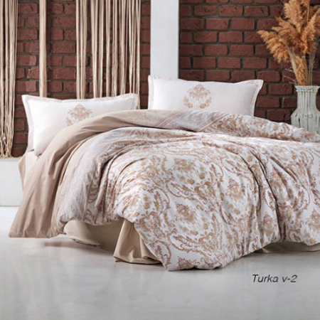 Textile pentru casă - Lenjerie de pat ranforce clasy king size (turka v2)
