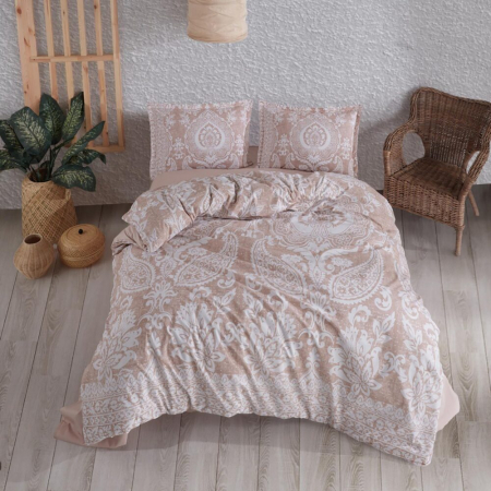 Textile pentru casă - Lenjerie de pat ranforce clasy king size (ventana)