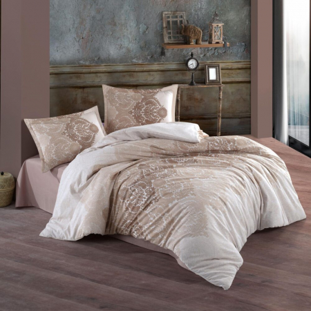 Textile pentru casă - Lenjerie de pat ranforce clasy king size (zeta)
