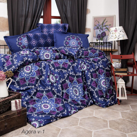 Articole pentru casă - Lenjerie de pat satin clasy king size (agora v1)