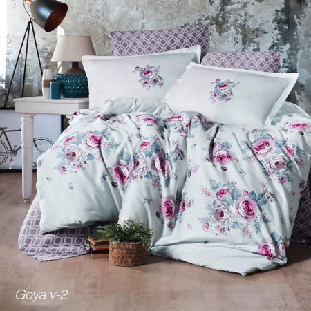 Lenjerii de pat - Lenjerie de pat satin clasy king size (goya v2)