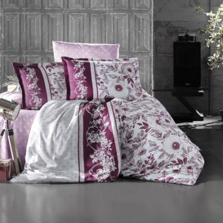 Lenjerii de pat - Lenjerie de pat satin clasy king size (mocha v2)