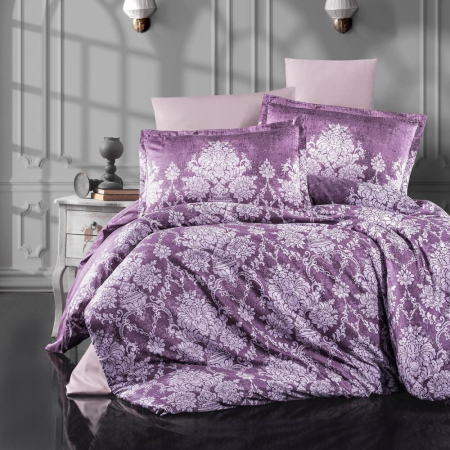 Lenjerii de pat - Lenjerie de pat satin clasy king size (veroka v2)