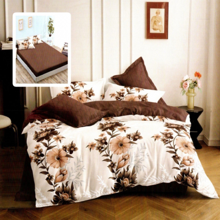 Textile pentru casă - Lenjerie finet 6 piese cu husă – 160×200 și 180×200 (brooklyn-h)