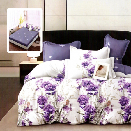 Textile pentru casă - LENJERIE FINET 6 PIESE CU HUSĂ – 160×200 ȘI 180×200 (ELIZABETH-VH)