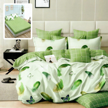 Lenjerii de pat - Lenjerie finet 6 piese cu husă – 160×200 și 180×200 (serenity-h)