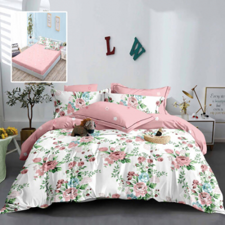 Textile pentru casă - Lenjerie finet 6 piese cu husă – 160×200 și 180×200 (hf6p225)