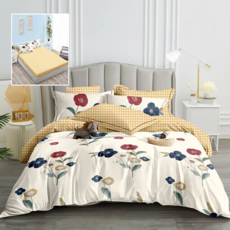 Textile pentru casă - Lenjerie finet 6 piese cu husă – 160×200 și 180×200 (hf6p240)