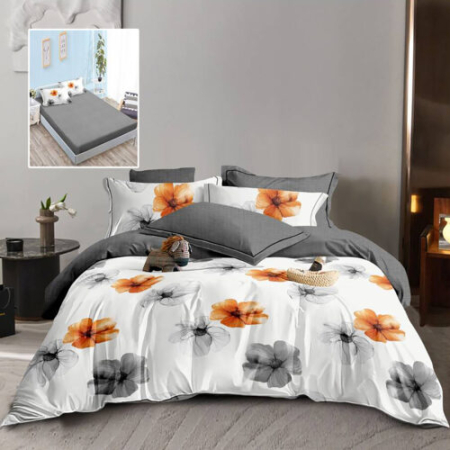 Lenjerii de pat - Lenjerie finet 6 piese cu husă – 160×200 și 180×200 (hf6p242)