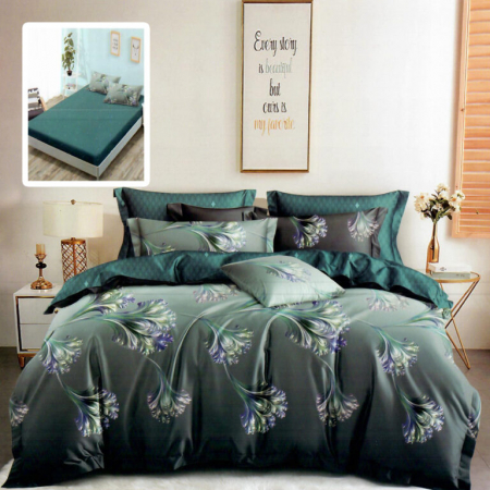 Textile pentru casă - Lenjerie finet 6 piese cu husă – 160×200 și 180×200 (hf6p254)