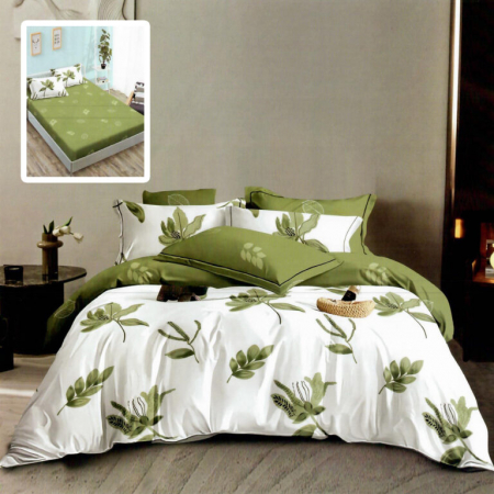 Textile pentru casă - Lenjerie finet 6 piese cu husă – 160×200 și 180×200 (hf6p257)