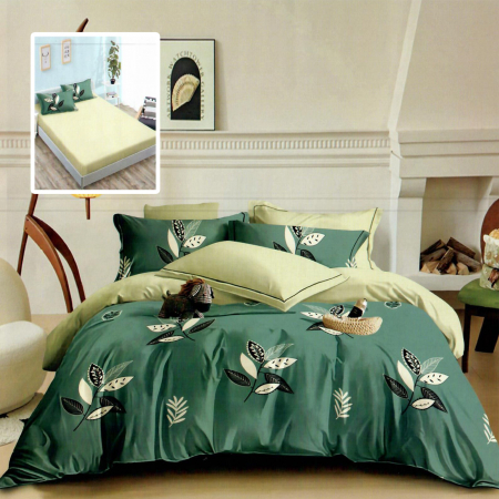 Textile pentru casă - Lenjerie finet 6 piese cu husă – 160×200 și 180×200 (hf6p266)