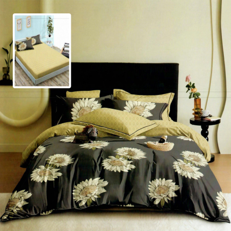 Textile pentru casă - Lenjerie finet 6 piese cu husă – 160×200 și 180×200 (hf6p267)