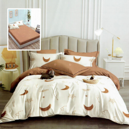 Textile pentru casă - Lenjerie finet 6 piese cu husă – 160×200 și 180×200 (hf6p282)