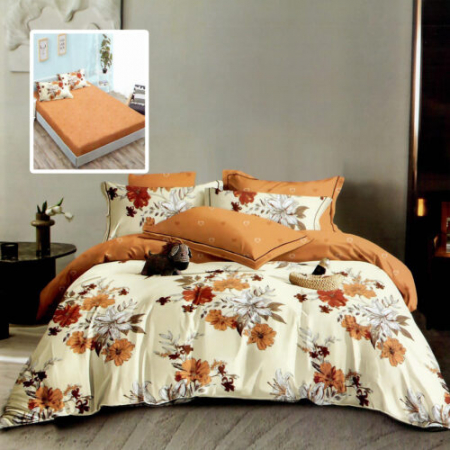Textile pentru casă - Lenjerie finet 6 piese cu husă – 160×200 și 180×200 (hf6p283)
