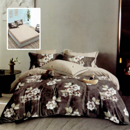 Textile pentru casă - Lenjerie finet 6 piese cu husă – 160×200 și 180×200 (hf6p285)
