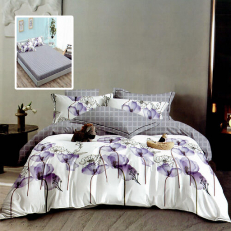 Textile pentru casă - Lenjerie finet 6 piese cu husă – 160×200 și 180×200 (hf6p286)