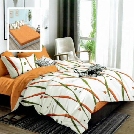 Textile pentru casă - Lenjerie finet 6 piese cu husă – 160×200 și 180×200 (hf6p312)