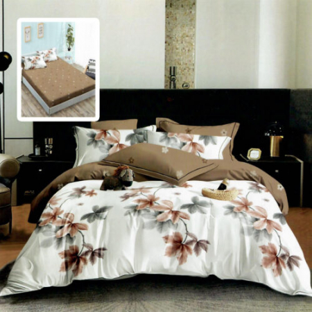Textile pentru casă - Lenjerie finet 6 piese cu husă – 160×200 și 180×200 (hf6p313)