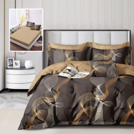 Textile pentru casă - Lenjerie finet 6 piese cu husă – 160×200 și 180×200 (hf6p318)