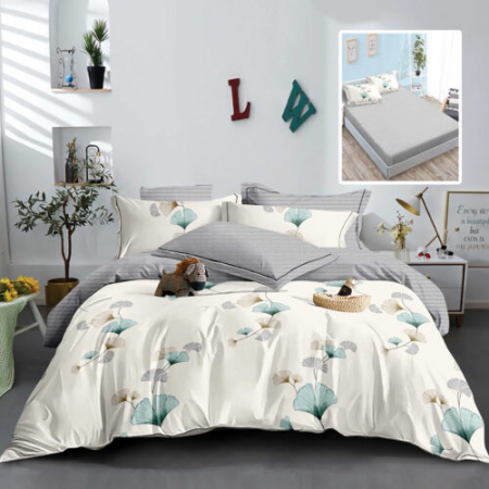 Textile pentru casă - Lenjerie finet 6 piese cu husă – 160×200 și 180×200 (hf6p321)