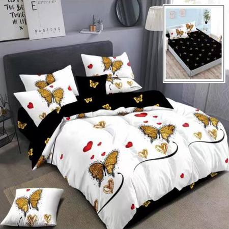 Textile pentru casă - LENJERIE FINET 6 PIESE CU HUSĂ – 160×200 ȘI 180×200 (HF6P8)