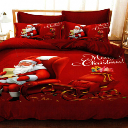 Articole pentru casă - Lenjerie pat finet 3d 6 piese craciun f-xmas41