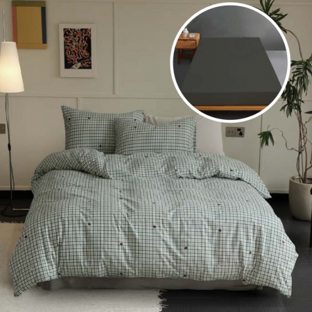 Textile pentru casă - Lenjerie pat tricot bumbac 100 % cu husă-alinoar
