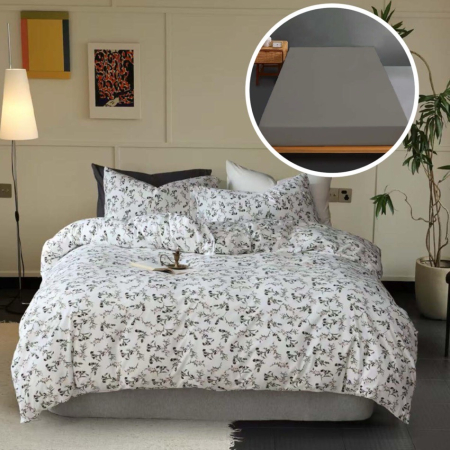 Lenjerii de pat - Lenjerie pat tricot bumbac 100 % cu husă - andra