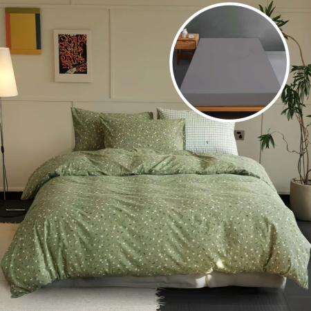 Lenjerii de pat - Lenjerie pat tricot bumbac 100 % cu husă-lumia