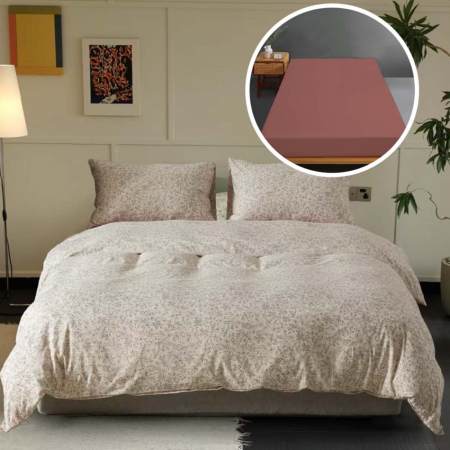 Textile pentru casă - Lenjerie pat tricot bumbac 100 % cu husă-raffa