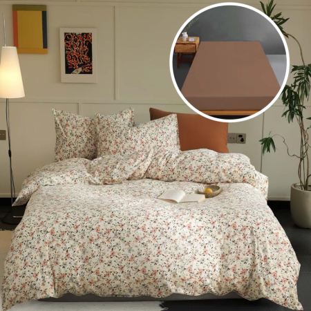 Lenjerii de pat - Lenjerie pat tricot bumbac 100 % cu husă-ring