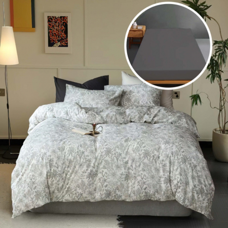 Textile pentru casă - Lenjerie pat tricot bumbac 100 % cu husă-rona