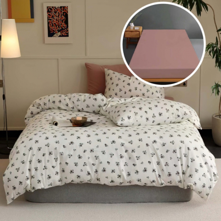 Textile pentru casă - Lenjerie pat tricot bumbac 100 % cu husă-solana