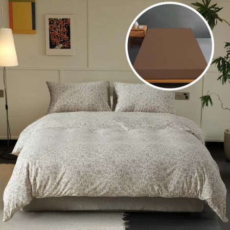 Textile pentru casă - Lenjerie pat tricot bumbac 100 % cu husă-solar
