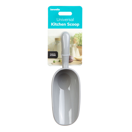 Articole pentru casă - Lingură universală de bucătărie - plastic - gri - 16 x 5 x 4 cm