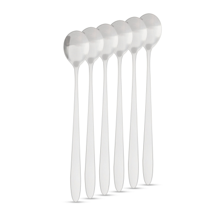 Articole pentru casă - Lingurițe de cafea din oțel inoxidabil / linguri latte macchiato - 186 x 30 mm - set de 6