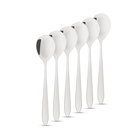 Articole pentru casă - Lingurițe pentru desert (set de 6) din otel inoxidabil - 137 x 30 mm