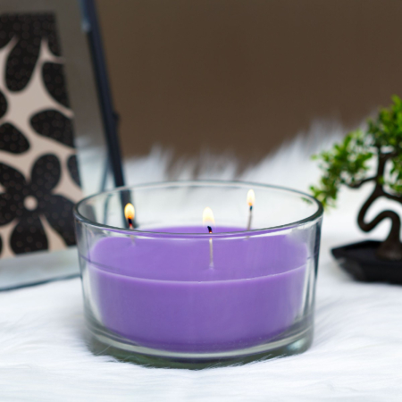 Articole pentru casă - Lumânare parfumată – Liliac de primăvară – 350 g