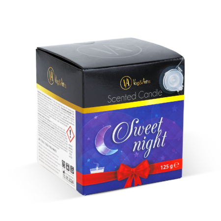 Lumânare parfumată – „Noapte dulce” (lavandă) – 125 g [1]