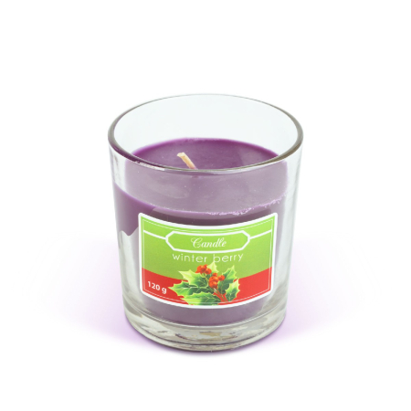 Articole pentru casă - Lumânare parfumata - "winter berry" - 120 g