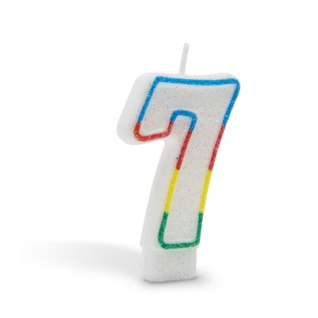 Articole pentru casă - Lumanare pt. tort, model „Cifra 7”
