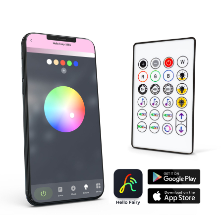Lumină inteligentă - 100-240V - 66 LED RGB - 10 m - Bluetooth [2]