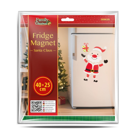 Magnet pentru frigider de Crăciun - Moș Crăciun - 40 x 25 cm [2]